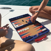 gammn navy backgammon board