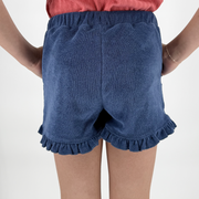 girls newport navy french terry short