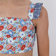 girls americana blossom bandeau bikini