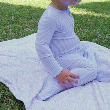 baby antique floral blanket