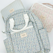 slate floral coated everyday backpack