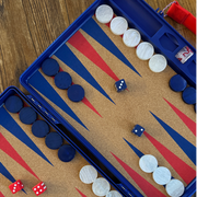 gammn navy backgammon board