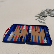 gammn navy backgammon board