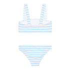 minnow x j.crew girls peri blue stripe bandeau bikini