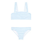 minnow x j.crew girls peri blue stripe bandeau bikini