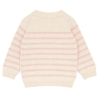 unisex cream and pink stripe cardigan