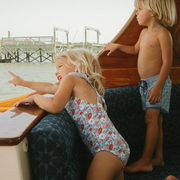 girls americana blossom crossover one piece