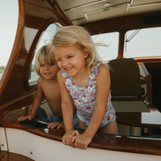 girls americana blossom crossover one piece