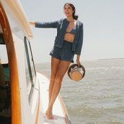 women's newport navy french terry jacket