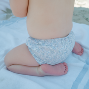 baby slate floral diaper cover
