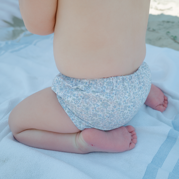 baby slate floral diaper cover