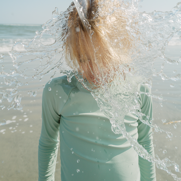 unisex sea marsh green rashguard