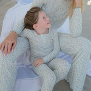 unisex sea marsh floral pima pajamas set