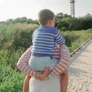 unisex light blue knit short