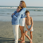 unisex light blue knit short