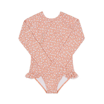 girls melone floral rashguard one piece