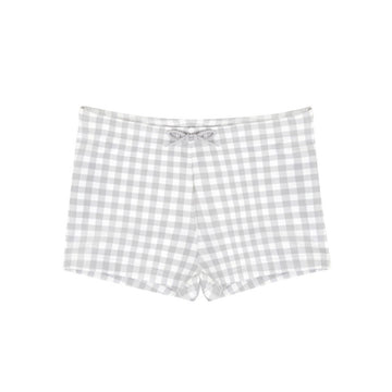 boys dove grey gingham brief
