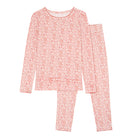 girls pomegranate floral pima pajamas set