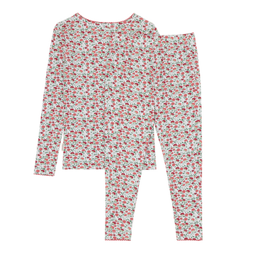 girls rosebud pima pajamas set