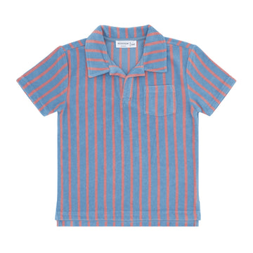 boys maritime stripe french terry polo