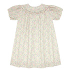 girls wildflower bouquet puff sleeve dress