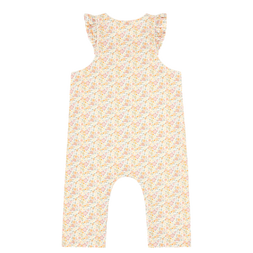 baby girl marigold floral overall