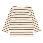 unisex mocha stripe long sleeve tee