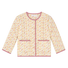 unisex marigold floral quilted jacket