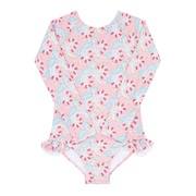 girls bluebells rashguard one piece