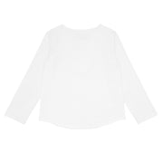 unisex white long sleeve henley