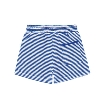 boys cove blue stripe french terry short