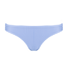 women's sky blue gingham low waist bikini bottom