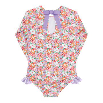 girls island blossom rashguard one piece