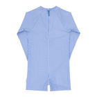 unisex sky blue gingham rashguard one piece