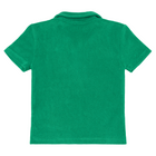 boys bermuda green french terry polo