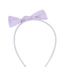 girls headband set in rosebay and lavender stripe