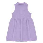 girls lavender breeze french terry tennis dress
