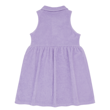 girls lavender breeze french terry tennis dress