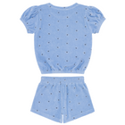 girls gibbs hill floral french terry top & short set