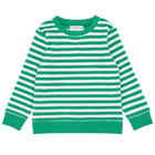 unisex bermuda green stripe french terry sweatshirt