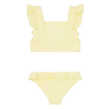 girls banana terry square neck bikini