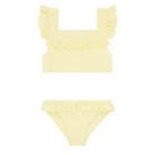 girls banana terry square neck bikini