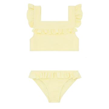 girls banana terry square neck bikini