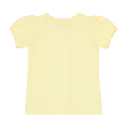 girls banana puff sleeve shirt