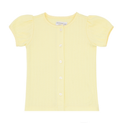 girls banana puff sleeve shirt