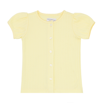 girls banana puff sleeve shirt