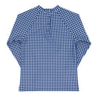 unisex navy gingham rashguard