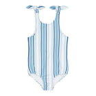 girls freshwater stripe tie-knot one piece