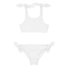 girls capeside white tie-knot bikini