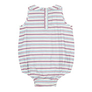 baby vintage stripe bubble romper
